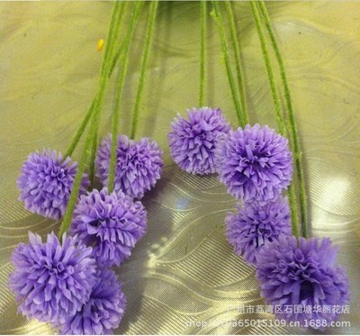 厂家直销仿真花 5头熏衣球仿真花热销解读——华丽花艺的品质与创意